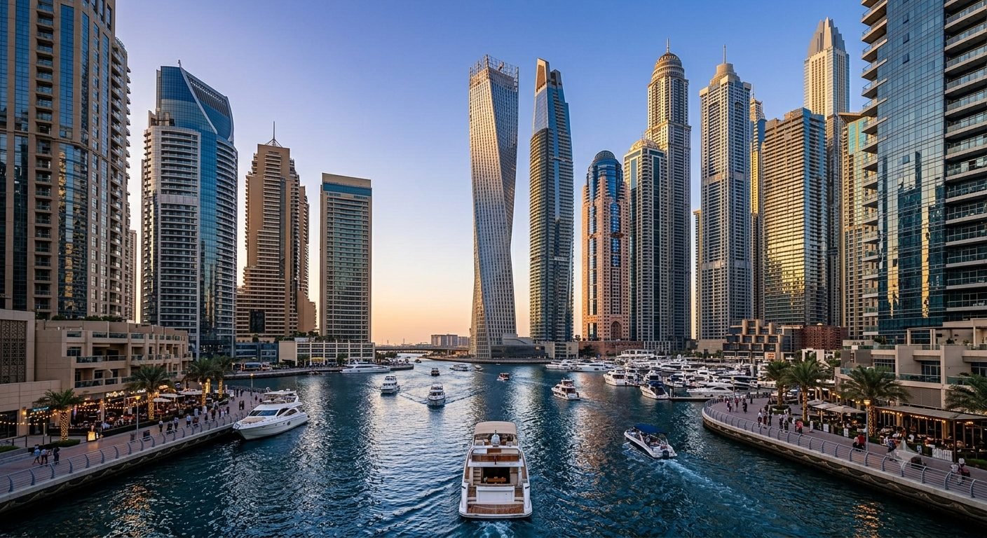 Dubai skyline under construction