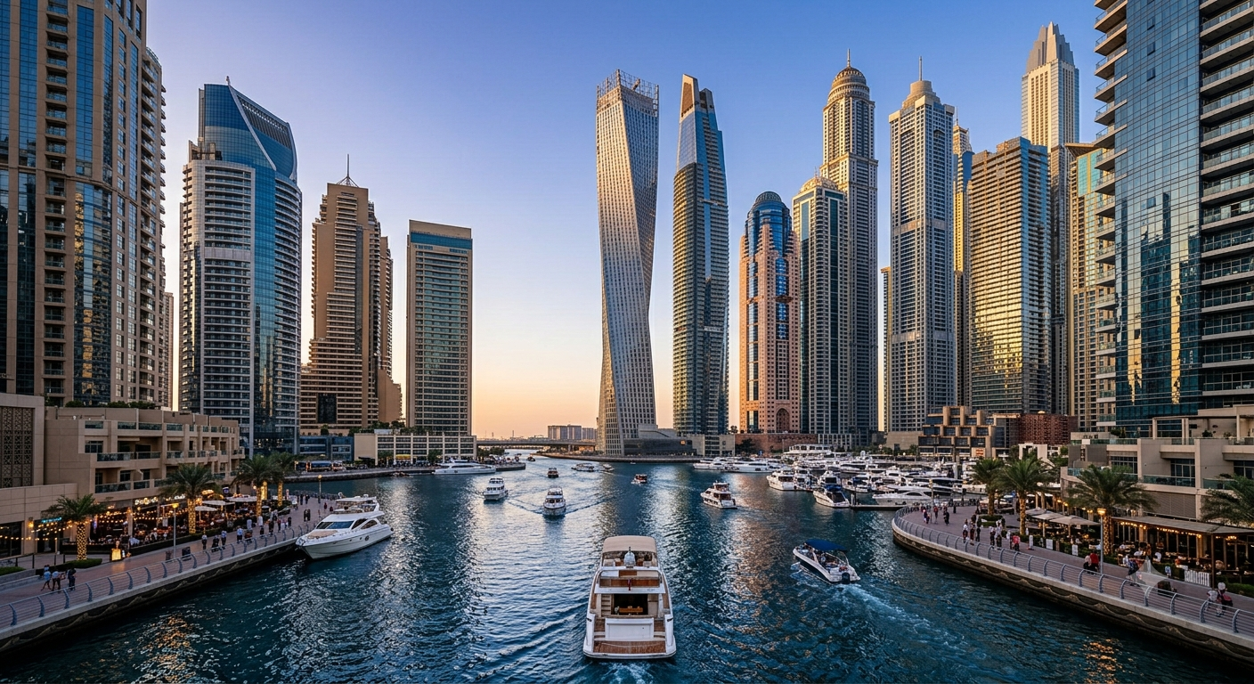 Dubai skyline under construction